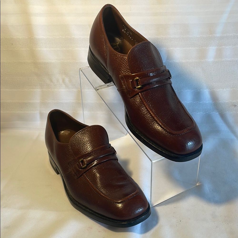 Mens The WORTHMORE Shoe Brown Leather Men's Loafers Sz. 9E